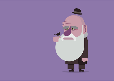 Charles Darwin book cartoon character character design evolution flat galapagos illustration vector
