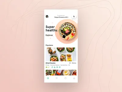 AlgoSano algosano app bold branding clean design food green healthy hellohello interface ios minimal onboarding pink simple ui ux white yellow