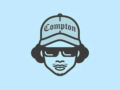 Eazy-E animation design flat graphic design icon illustration illustrator minimal rapper
