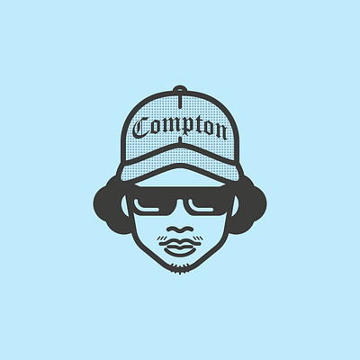 Eazy-E animation design flat graphic design icon illustration illustrator minimal rapper