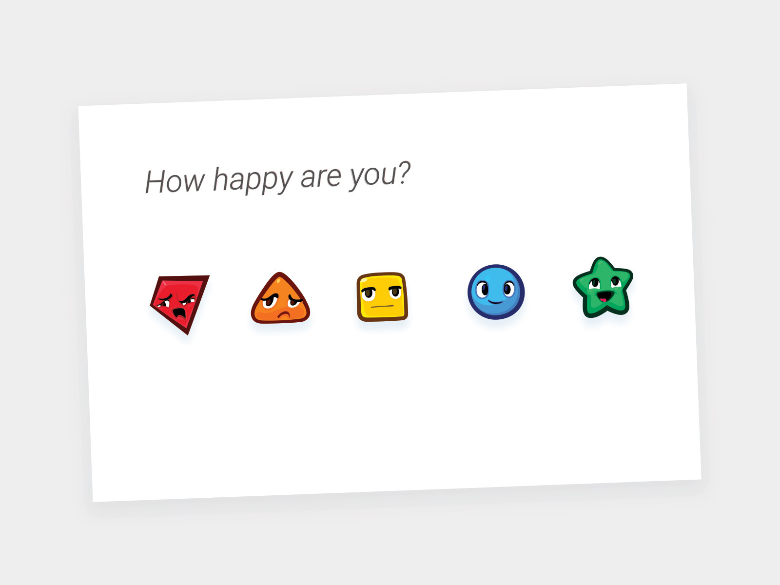 Example of Happiness Ratings