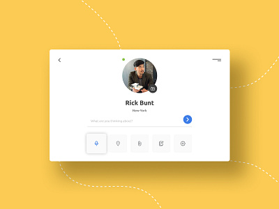 daily UI 081 "Status Update" 081 awesome beautiful daily ui design designer desktop good great landing material minimal minimalism nice status update super tablet ui web wonderful