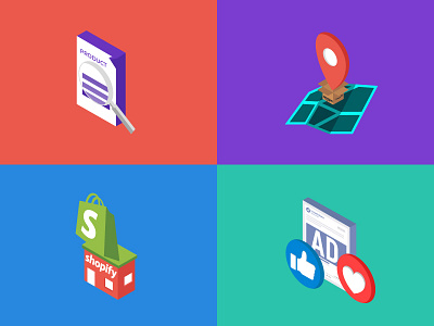 Product Research Icons 2d branding dribbble flat design icon identity illustration logo shot vector