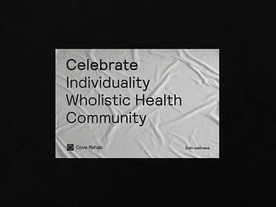 Cove Rehab - Banner banner branding wrinkle