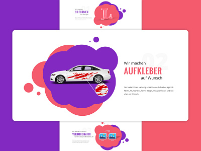 Folien-Kunst 2color design landing page landing page design landingpage minimal pink ui ux web website