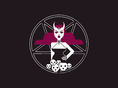 Monsters & Ghosts: Succubus design illustration minimal vector
