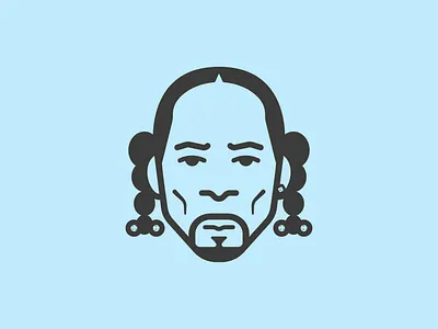 Snoop Dogg animation design flat graphic design icon illustration illustrator logo minimal rapper