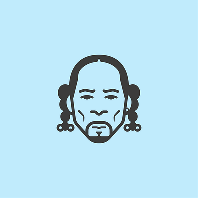 Snoop Dogg animation design flat graphic design icon illustration illustrator logo minimal rapper