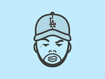 Ice Cube animation design flat graphic design icon illustration illustrator minimal rapper