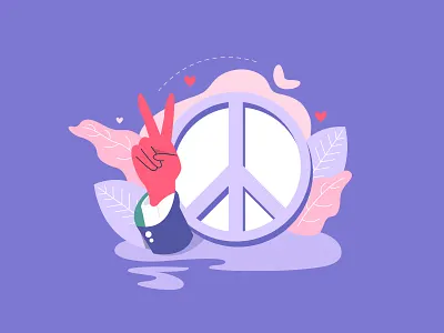 Enneagram The Peacemaker 2d character design dribbble flat design illustration inspirations shot simple vector