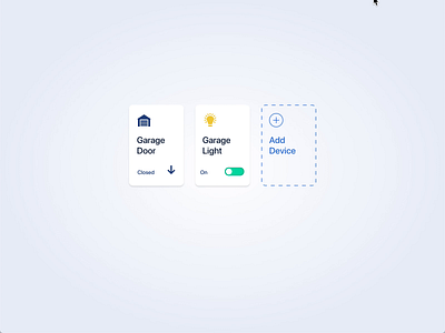 Light Toggle Switch adobe xd adobexd animation card device card flat light microinteraction smart home switch toggle ui ui ux ux vector xd