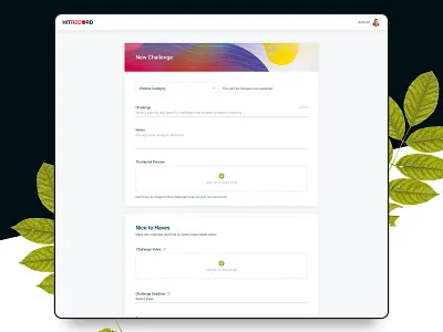 Website design - UI - Isolated form page with uploaders design form inputs form layout isolated page uploader web ui website