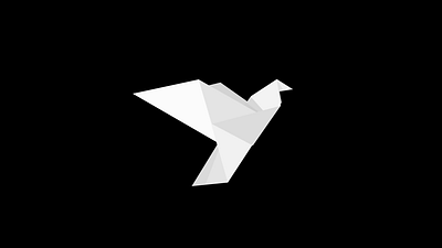 Origami Bird cartoon folding inkscape minimal minimalistic origami paper svg vector