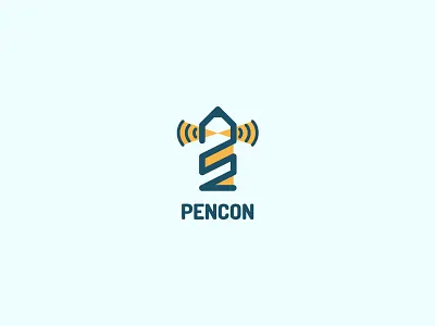 PENCON - LIGHTHOUSE LOGO brand branding branding design concept daily logo daily logo challenge daily logo design logo a day logotype logotypedesign