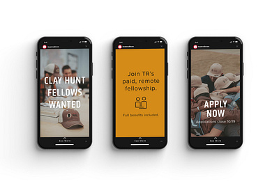 Instagram Story - Clay Hunt Fellows Program branding design graphic design instagram instagram post instagram stories social web