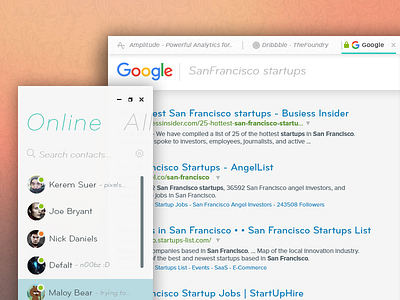 skyOS + Google Reimagining (older project) browser chat google interface minimal os ui ux web