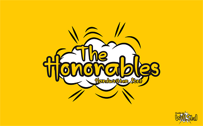 The Honorables Preview branding font design handletter handlettering handmade illustration