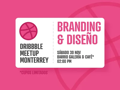 Dribbble Meetup Monterrey branding coffee design logo logo design meetup mexico monterrey nuevo leon