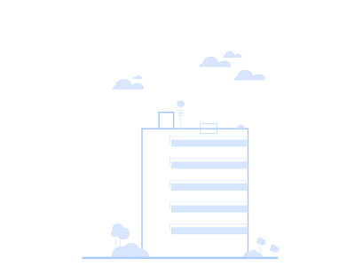 gedung #2 building design flatdesign