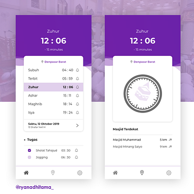 Prayer Reminder App adobe illustrator adobe xd branding illustration logo mobile mobile app mobile app design mobile design mobile ui mobile uiux mockup