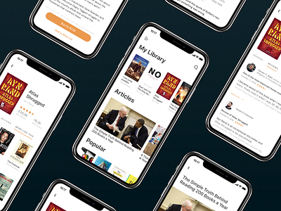 BookStore — iOS design app app design book design dribbble invite interface invitation ios iphone library mobile mobile ui store ui ux