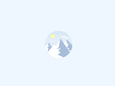 Cold cold design flatdesign mountain mountains