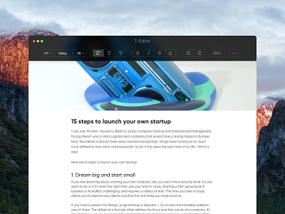 Day 043 - Text Editor apple application blur clean edit editor flat mac txt ui