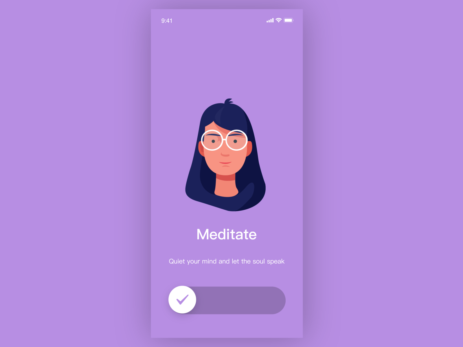 Meditate with TickTick illustration movement