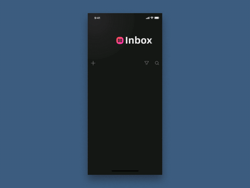 Dark style email ui design animation app ui ux 应用 设计