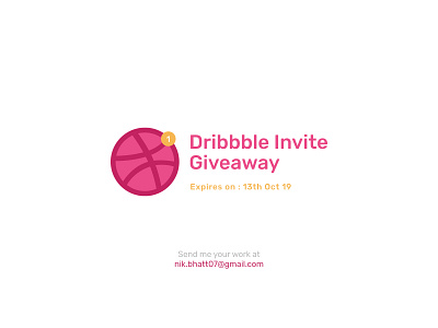 One Dribbble Invite Giveaway - Ending Soon! clean dribbble dribbble best shot dribbble invitation dribbble invite dribbblecommunity dribbbleusers invite minimalist shot work