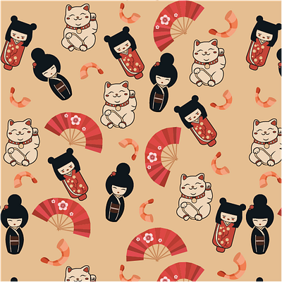 Japanese pattern illustration pattern vector