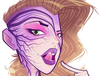 Hi There! adobeillustator adobephotoshop characterdesign girl illustraion mrbob purple sexy sexygirl smokinghot tattoo