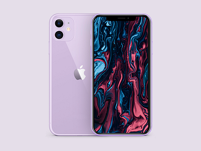 Liquid abstract apple art creative design illustration ios iphone11 iphone11pro iphone11promax wallpapers