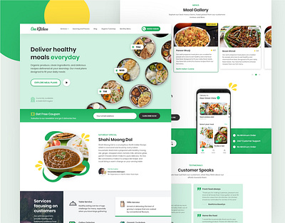 Food Delivery | Web Design delivery design food green web web design webdesign