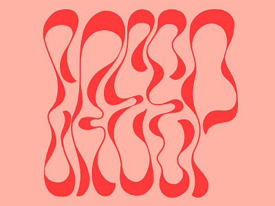 Hello Dribbble! lettering procreate psychedelic typography