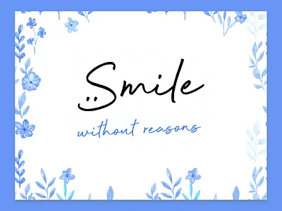 Smile without Reasons minimal quote quote design smile type typography typography art