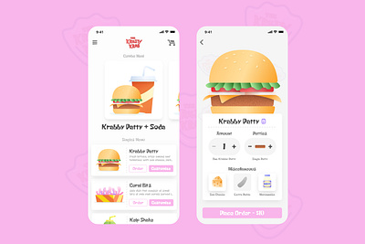 Krusty Krab Mobile App animation app branding design icon interface mobile product typography ui