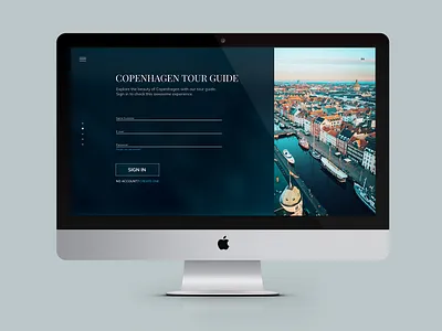 Sign In Screen challange copenhagen design screen signin ui uidaily uidailychallange ux webdesign website design