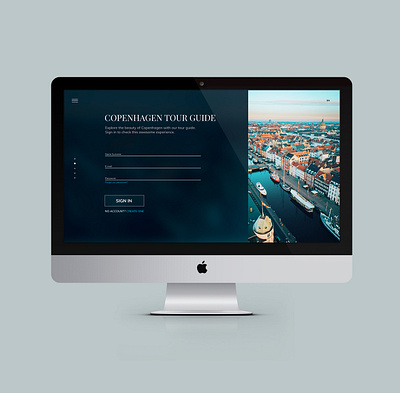 Sign In Screen challange copenhagen design screen signin ui uidaily uidailychallange ux webdesign website design