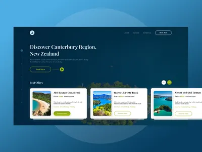 Daily UI Design (Travel Agency) clean design flat icons illustration ui ux web website