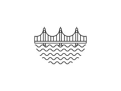 bridge brand branding bridge bridges city cityscape logo logodesign mark water