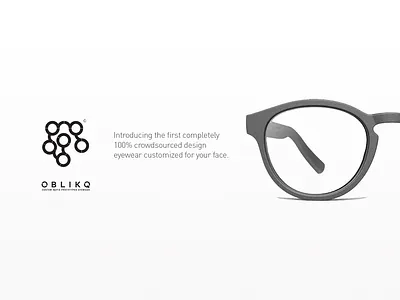 OBLIKQ Eyewear branding design eyewear futurecommanddesignoffice handmade japan rapid prototyping typography