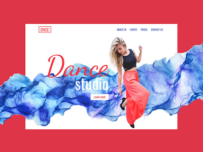 Dancing Studio Landing Page daily ui dailyui dailyuichallenge dance dance studio dancing design landing landing page landingpage minimalism ui uidesign web web design website website design