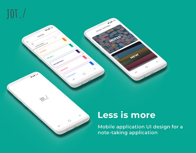 jot app design ui