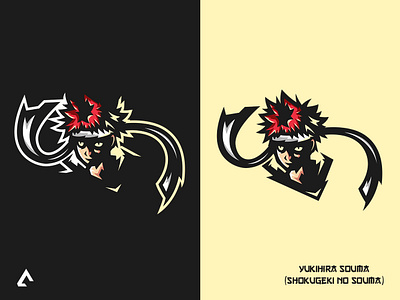 Yukihira Souma mascot logo design esport logo illustration logo mascot logo vector