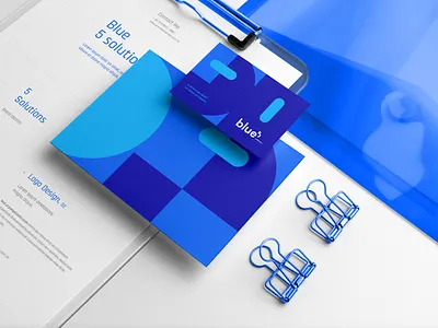 Stationery Branding Mockup holographic
