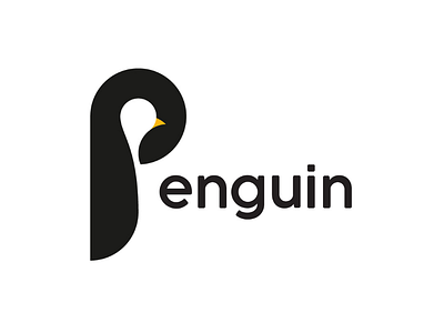 Penguin P animal bird brand cooperbility logo p penguin