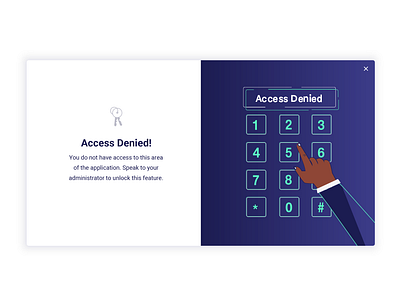 Access Denied access denied app app design app interface dashboard ui illustration messaging messaging app ui design ux design