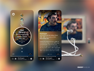 Enjoymuseum - The Future of Museums is here app art artworks enjoymuseum experience gauguin milan milano mobile mudec museo delle culture painting ui uidesign user experience design user interface user interface design ux uxdesign uxui
