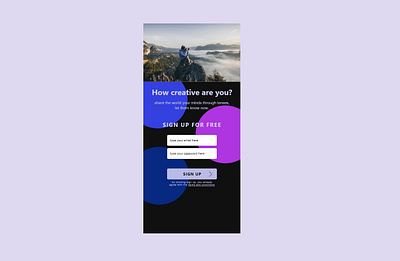 Sign Up Page 001 app dailyui dailyui001 dailyuichallenge design interface interface design log in log in page sign up sign up page ui user interface ux